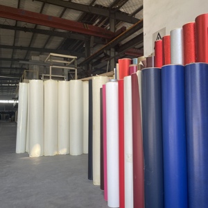 Rouleau de papier de couverture de <span class=keywords><strong>livre</strong></span> enduit de PVC de couleur unique respectueux de l'environnement personnalisé de la Chine pour tissu de reliure de <span class=keywords><strong>livre</strong></span> - Product Image 4