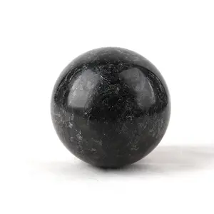 HY Natural Made Natural black marble Stone Crystal Ball Quartz Sphere Ball statue carved art for sale