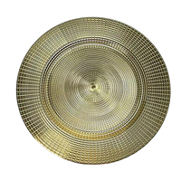 Assiette à dîner en plastique jetable élégante de 13 pouces, motif en spirale de luxe, matériau PP, vaisselle réutilisable pour les mariages, écologique