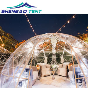 Petite tente sphérique transparente claire de dôme géodésique d'igloo de 4m pour <span class=keywords><strong>louer</strong></span> le restaurant - Product Image 1