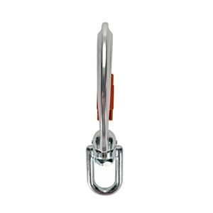 Mousqueton d'escalade robuste à verrouillage automatique et pivotant, 40 kN, en aluminium, <span class=keywords><strong>triple</strong></span> verrouillage <span class=keywords><strong>avec</strong></span> anse captive - Product Image 6