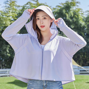 Veste de protection solaire anti-UV pour femmes et hommes, à capuche, UPF 50, vêtements de protection solaire pour l'extérieur, chemise de pêche, protection contre les éruptions cutanées - Product Image 5