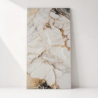 Panneau décoratif rigide en marbre classique UV, motif brillant, imperméable, découpé sur mesure pour usage domestique et en appartement