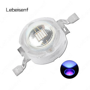 Lámpara UV de 365-420nm, LED de Alta Potencia de 3W, Ultravioleta, DC 3.2-3.4V, Soporte de Cobre, Luz Azul Púrpura de 120, Chip Vertical de 45mil, 700mA - Product Image 1