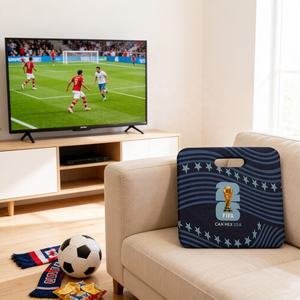 Coussin de siège extérieur imperméable imprimé Coupe du Monde <span class=keywords><strong>FIFA</strong></span> 2026 États-Unis, sous licence officielle, léger, pour sièges de stade - Product Image 2