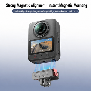 Adaptador de Base Magnética de Liberación Rápida para Cámaras DJI Osmo 360 II / <span class=keywords><strong>Action3</strong></span> / 4 / 5P / 6 / Nano Action, Accesorios de Expansión - Product Image 2