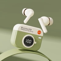 Écouteurs sans fil TWS X73 au design rétro avec écran numérique, écouteurs de sport et de jeu, écouteurs sans fil, casque de jeu