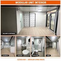 Conteneur habitable extensible de 20 pieds avec salle de bain et cuisine pour villas autonome – Vente en gros à partir d'une quantité minimale de commande (MOQ) de 1 unité