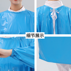 Tpu Waterproof <b>Apron</b> 1.3m Welded Seam Oil Proof For <b>Kitchen</b> Slaughterhouse Use Solid Color Adult Size - Product Image 4