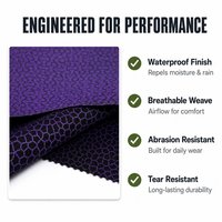 Tissu Oxford en polyester jacquard réfléchissant bicolore résistant à l'usure et imperméable 600D pour chaussures, sacs à dos et tentes