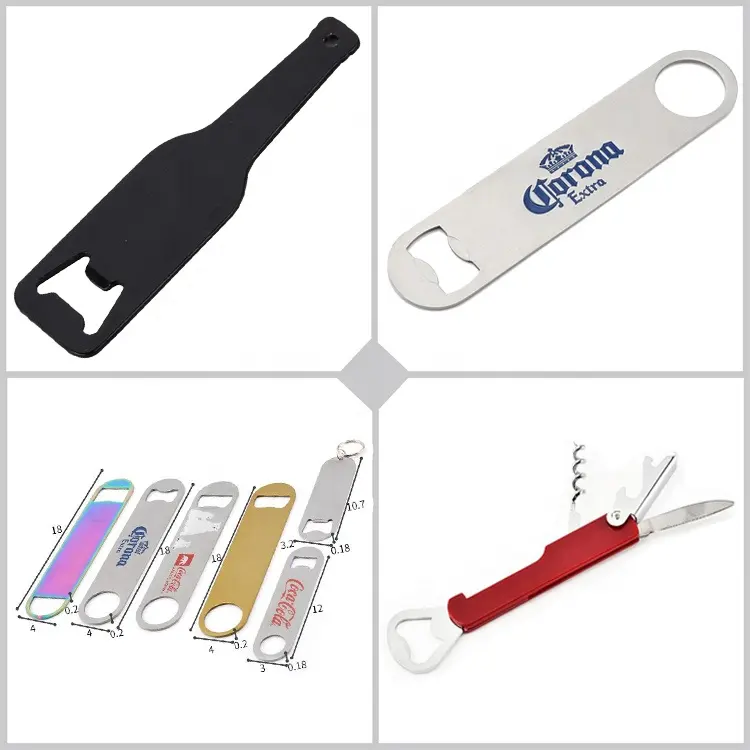 2022 New Promotional Multifunctional Cheap Lanyard Keychain Bottle Opener Blank