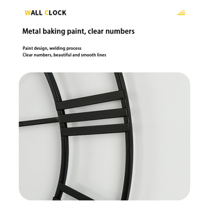 Modern Minimalist Wrought Iron <strong>Clock</strong> Decoration <strong>Clock</strong> Circular <strong>Silent</strong> <strong>Wall</strong> <strong>Clock</strong> - Product Image 4