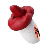 Vibrateur langue artificielle Rose Big Mouth, jouet sexuel pour adulte, stimulateur clitoridien et mammaire, masseur de mamelons pour femme