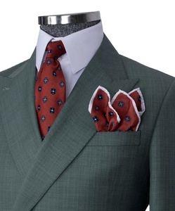 Nieuwste Design Groene Herenpak 2-delig (jas+broek) Regular Fit Formele Smoking Herenpak Bruiloftpak Sets voor Heren - Product Image 3