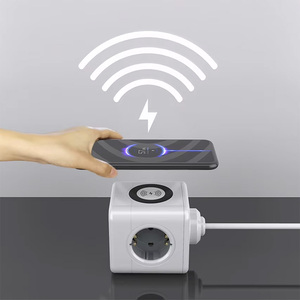 New EU/chúng tôi nhanh chóng đèn Power Cube Strip 3-outlet tường ổ cắm với NFC điện thoại di động Phụ Kiện USB ổ cắm 16A Đánh giá hiện tại - Product Image 3