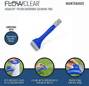 <span class=keywords><strong>Flowclear</strong></span> Aqualite piscine filtre cartouche outil de nettoyage amovible peigne Style tête plastique tuyau accessoire eau outil accessoire - Product Image 3