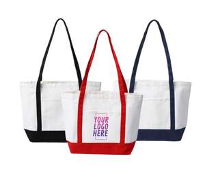 Bolsa de Playa de Lona Clásica con Diseño Personalizado, Bolsa de Lona en Blanco para Boutiques o Sets de Regalo Promocionales - Product Image 1