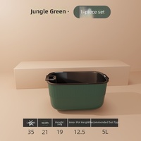Pot de fleurs en plastique personnalisé pour balcon, jardinière rectangulaire auto-arrosante, bac de plantation pour légumes, style nordique