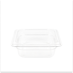 GN Container 1/4 100MM Clear Without Lid Lightweight Shatterproof Plastic Container For <b>Freezer</b> Storage - Product Image 3