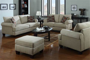 Performance fiable Nouvelle housse de canapé 5 places en cuir marron vif Style en tissu uni pour canapé inclinable sectionnel - Product Image 2