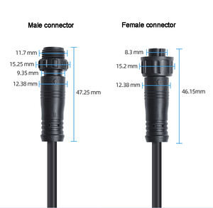 NMEA 2000 Micro-F Stecker IP68 Wasserdicht 5-polig Vergoldet für Marine-Boots-Elektronik Drop-Kabel-Baugruppe - Product Image 2