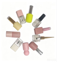 Oferta Especial: Elegante Botella de Esmalte de Uñas Cilíndrica con Tapa de Rosca y Pincel, de Vidrio, Color Personalizado, Impresión Serigráfica para Salón de Belleza