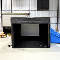 Tente de simulateur de golf gonflable commerciale personnalisée pour la pratique à domicile, type enclos de driving range