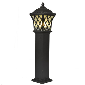 Lampe de jardin LED extérieure, lampadaire de chemin, éclairage paysager, résistant à l'eau IP65, alliage d'aluminium, abat-jour en verre, lumière du jour 5000K - Product Image 1