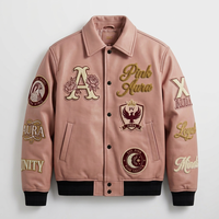 Veste universitaire personnalisée pour homme OEM ODM en polyester/coton, coupe-vent, streetwear d'hiver, style classique Letterman, tricot côtelé