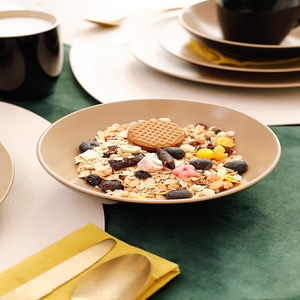 High Quality Customizable Two Color Restaurant Tableware Household Ceramic Rough Pottery Tableware Stoneware Dinner <b>Set</b> - Product Image 4