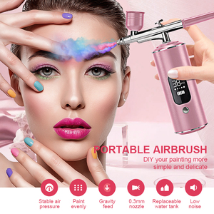 Aerógrafo Inalámbrico Portátil Automático con Compresor y Pantalla LCD Inteligente, <span class=keywords><strong>Pistola</strong></span> Pulverizadora Recargable para Arte <span class=keywords><strong>de</strong></span> Uñas, Pintura, Pasteles y Maquillaje - Product Image 2