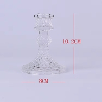 Porte-bougie modernes décoratifs en verre de couleur nordique pour table de mariage