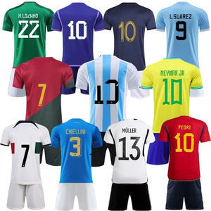 26 World-Class Custom Soccer Apparel Factory Manufacturer OEM Personalized Heat-Transfer Printed Fan Jerseys National Team - Product Image 1