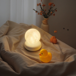 Dễ thương Mini LED ánh sáng ban đêm có thể sạc lại USB powered ấm Trắng ABS đêm đèn - Product Image 2