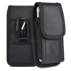 Borsa Porta Cellulare Universale da 5.5-6.9 Pollici a Prezzo di Fabbrica, Custodia Verticale in Nylon con Clip da Cintura per Uomo - Product Image 1