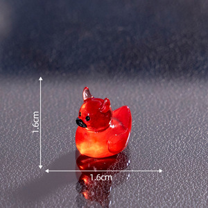 Decorazioni Micro-Paesaggistiche di Halloween con Anatre Demoniache Sataniche Effetto Goccia d'Olio, Accessori Fai-da-te in Resina, Piccoli Ornamenti Carini - Product Image 5