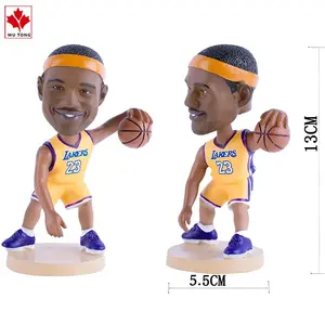 Resin Figurines Customized NBA Basketball Star Character Statues Resin Bobble Head For Souvenirs