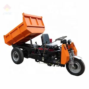 Jinwang Venda Quente Três Rodas Carregamento Pesado 1-4 ton Motocicleta Mineração Triciclo Elétrico De Carga Do Motor Diesel Triciclo De Carga