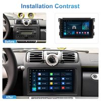 Benz Car Multimedia 4 + 64G 9 "Android Car Radio Autoradio Carplay Android Auto GPS Wifi FM RDS para Mercedes Benz Smart 2005-2010