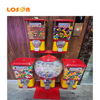 Mesin Game Kapsul Gashapon Mini Arcade Koin Otomatis untuk 1-2 Pemain, Hadiah Permainan Telur Kejutan