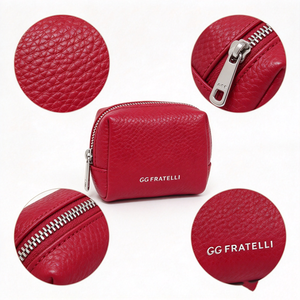 Pink Faux Leather Cosmetic Pouch, Portable Travel Makeup <b>Bag</b> With <b>Zipper</b> For Daily <b>Storage</b> - Product Image 6