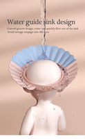 Bonnet de bain réglable Inovate en PP+TPE souple pour bébé, spécification 24*24cm, pour le lavage des cheveux des enfants