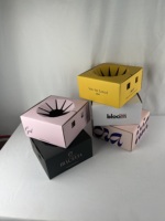 Biologisch abbaubare FLorist Custom Papier Geschenkt üten und Box Versand Flower Box Bag Florist Vase Box für die Lieferung Blumen arrangement