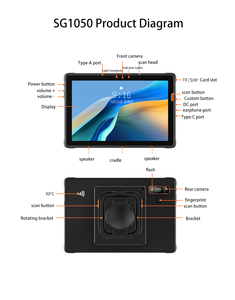 Nueva Tablet Android Resistente de 10 Pulgadas con Escáner de Código de Barras Integrado, NFC, 5G, Procesador Octa-Core, 8+256GB, para Uso Industrial - Product Image 6