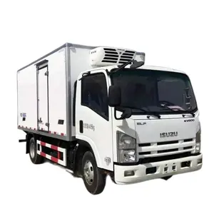 Isuzu 3ton truk badan kargo berpendingin Jepang truk makanan dingin truk kulkas piring dingin truk Mini Freezer untuk dijual di Amerika