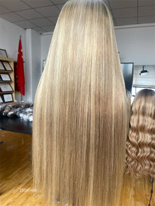 CHEVEUX SHY Personnalisé Salon De Luxe Couleur Naturelle Balayage Cheveux Humains Vierges Européens Lace Front Perruques Transparent pour Lace 22" - Product Image 4