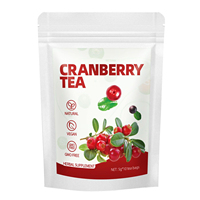 Teh Cranberry Bunga dalam Kantong Teh Herbal Alami Premium Campuran Kesehatan Harian Rasa Terbaik OEM Label Pribadi Kemasan Kustom