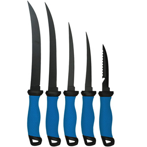 Tùy Chỉnh Không Dính Lớp Phủ PP + Tpr Mềm Xử Lý Cao Carbon Thép Không Gỉ Cắt Cá Dao Cá Phi Lê Dao - Product Image 1