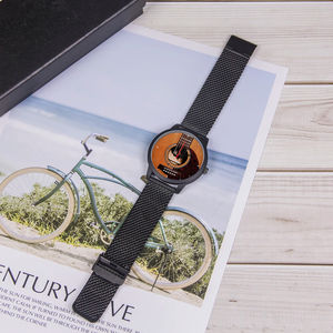 Instrumento Musical, relojes de pulsera para hombre, reloj envolvente hecho a medida, texto de guitarra, a la moda reloj de cuarzo, regalo, estilo Hip-Hop - Product Image 2