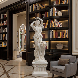 Tác phẩm điêu khắc trừu tượng bằng nhựa tổng hợp sợi thủy tinh kích thước thật về các quý cô trong bốn mùa - Product Image 2